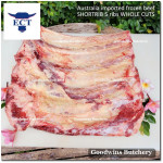 Beef rib SHORTRIB daging iga sapi frozen Australia GREENHAM crossed cuts for galbi bulgogi 3/8" 1cm (price/kg 11-12pcs)